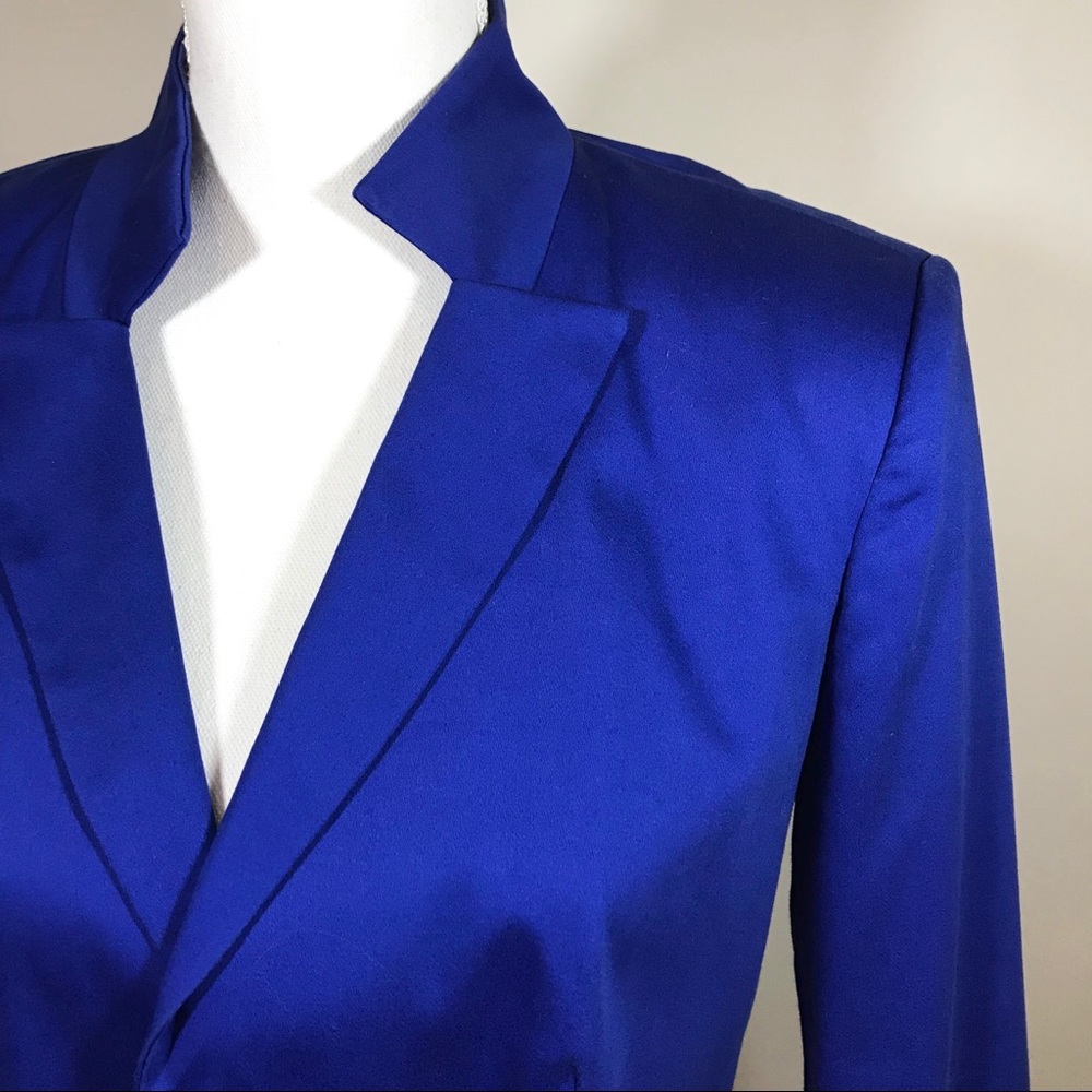 Peter Nygard Royal Blue Blazer Cotton 10
